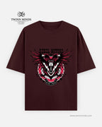 Rebel Motors Maroon Unisex Oversized Classic T-Shirt