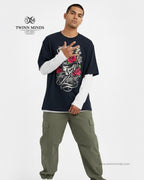 The Magic Navy Blue Unisex Oversized Classic T-Shirt