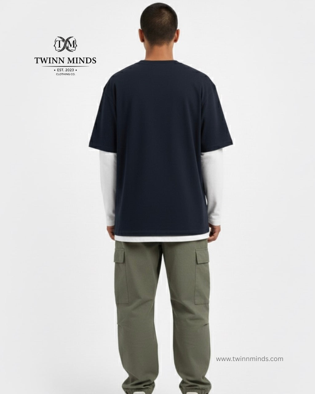 The Magic Navy Blue Unisex Oversized Classic T-Shirt