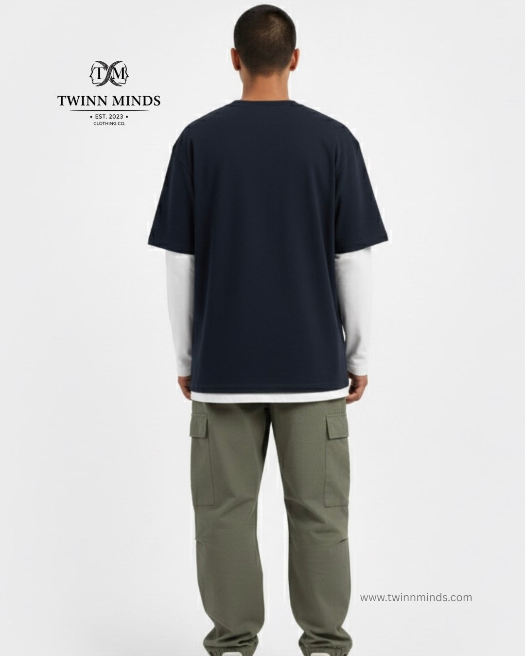 The Magic Navy Blue Unisex Oversized Classic T-Shirt