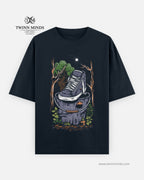Shoes Navy Blue Unisex Oversized Classic T-Shirt