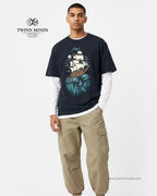 Sailor Struggle Navy Blue Unisex Oversized Classic T-Shirt