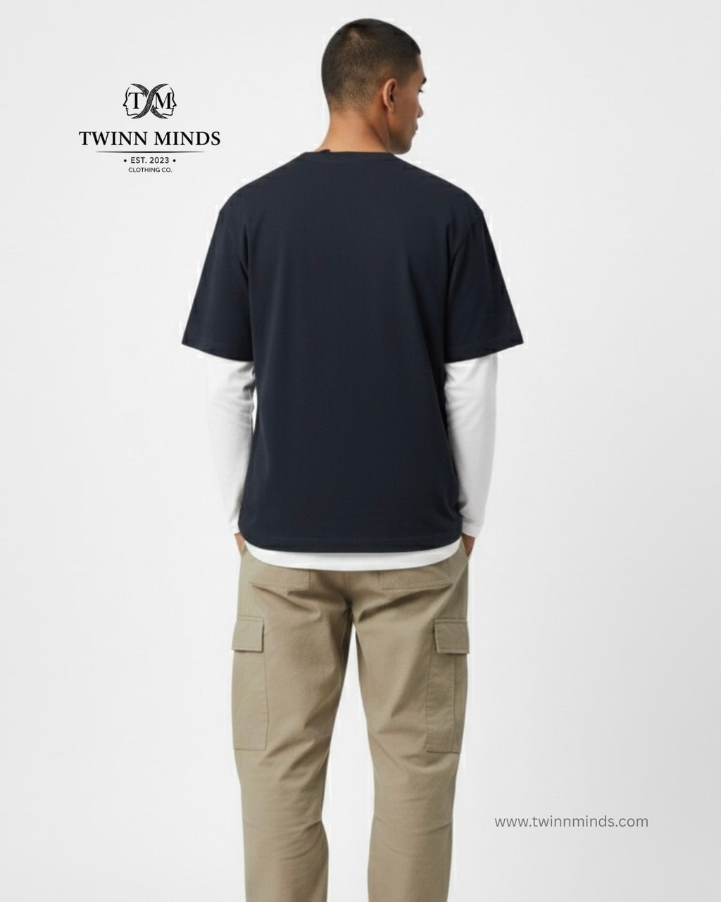 Sailor Struggle Navy Blue Unisex Oversized Classic T-Shirt