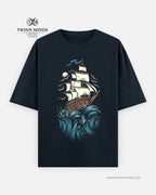 Sailor Struggle Navy Blue Unisex Oversized Classic T-Shirt