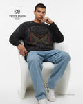 Hard To Kill Black Unisex Acid Washed Oversized Tee