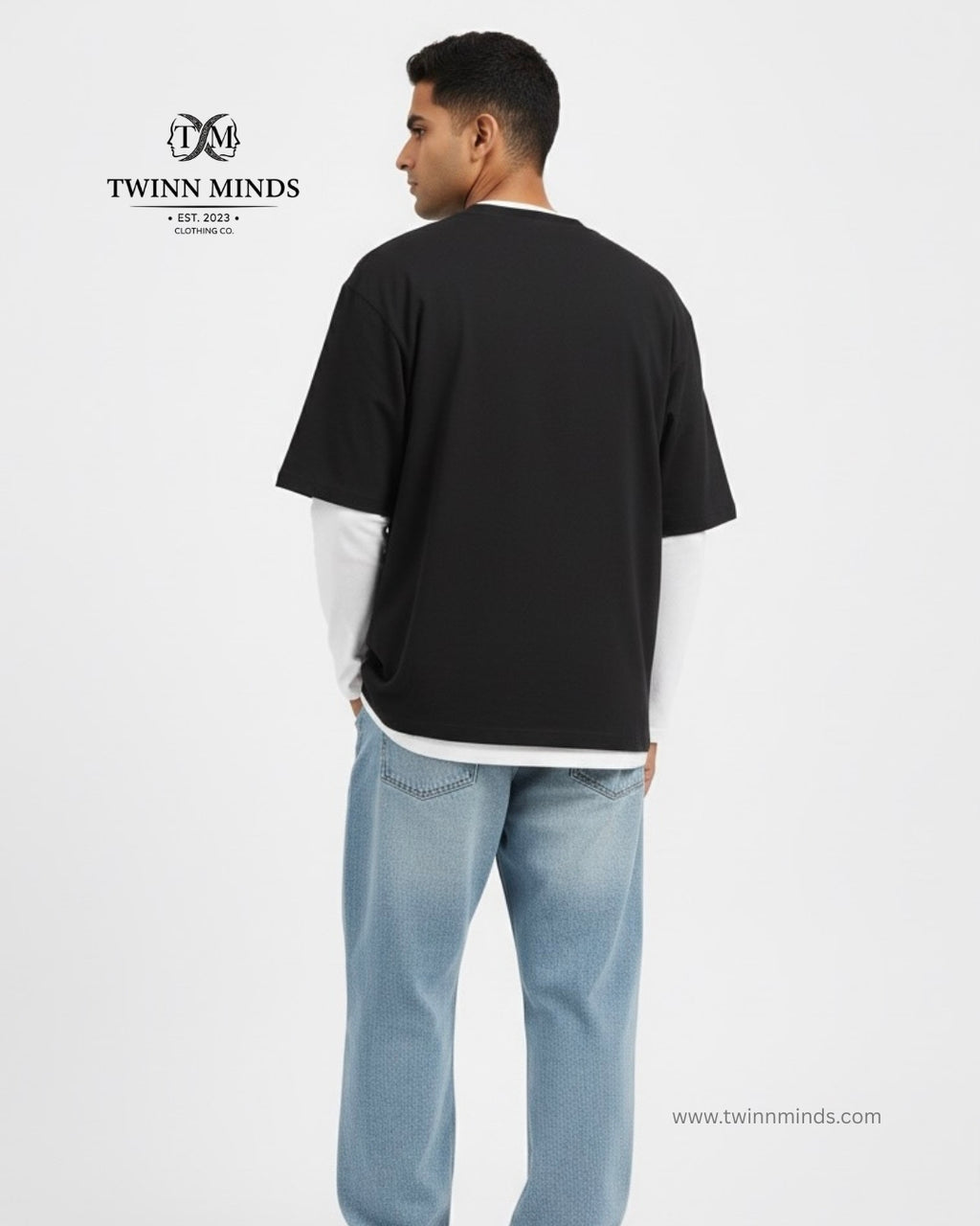 Dragon Black Unisex Oversized Classic T-Shirt
