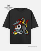 Dragon Black Unisex Oversized Classic T-Shirt