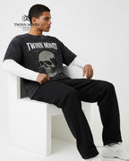 TM Skull Unisex Acid Washed Oversized Tee