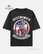 Pride Of The American Road 1973 Black Unisex Oversized Classic T-Shirt