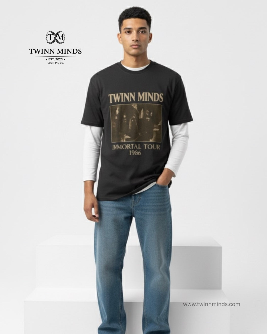 TM Immortal Tours 1986 Black Unisex Oversized Classic T-Shirt