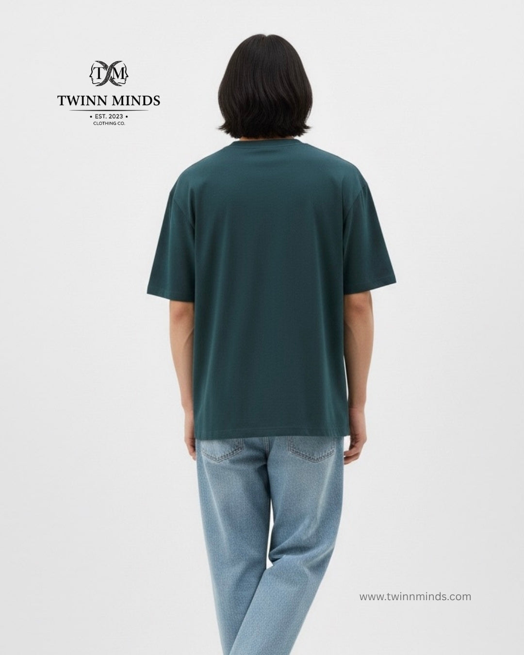 Wave I'm Coming Petrol Blue Unisex Oversized Classic T-Shirt