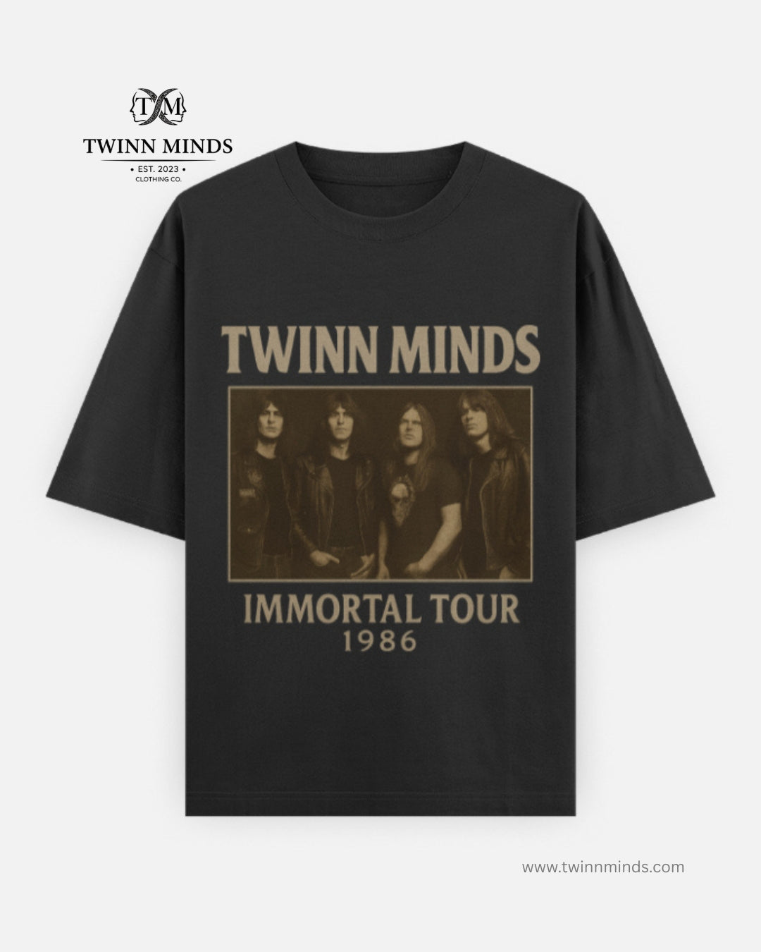 TM Immortal Tours 1986 Black Unisex Oversized Classic T-Shirt