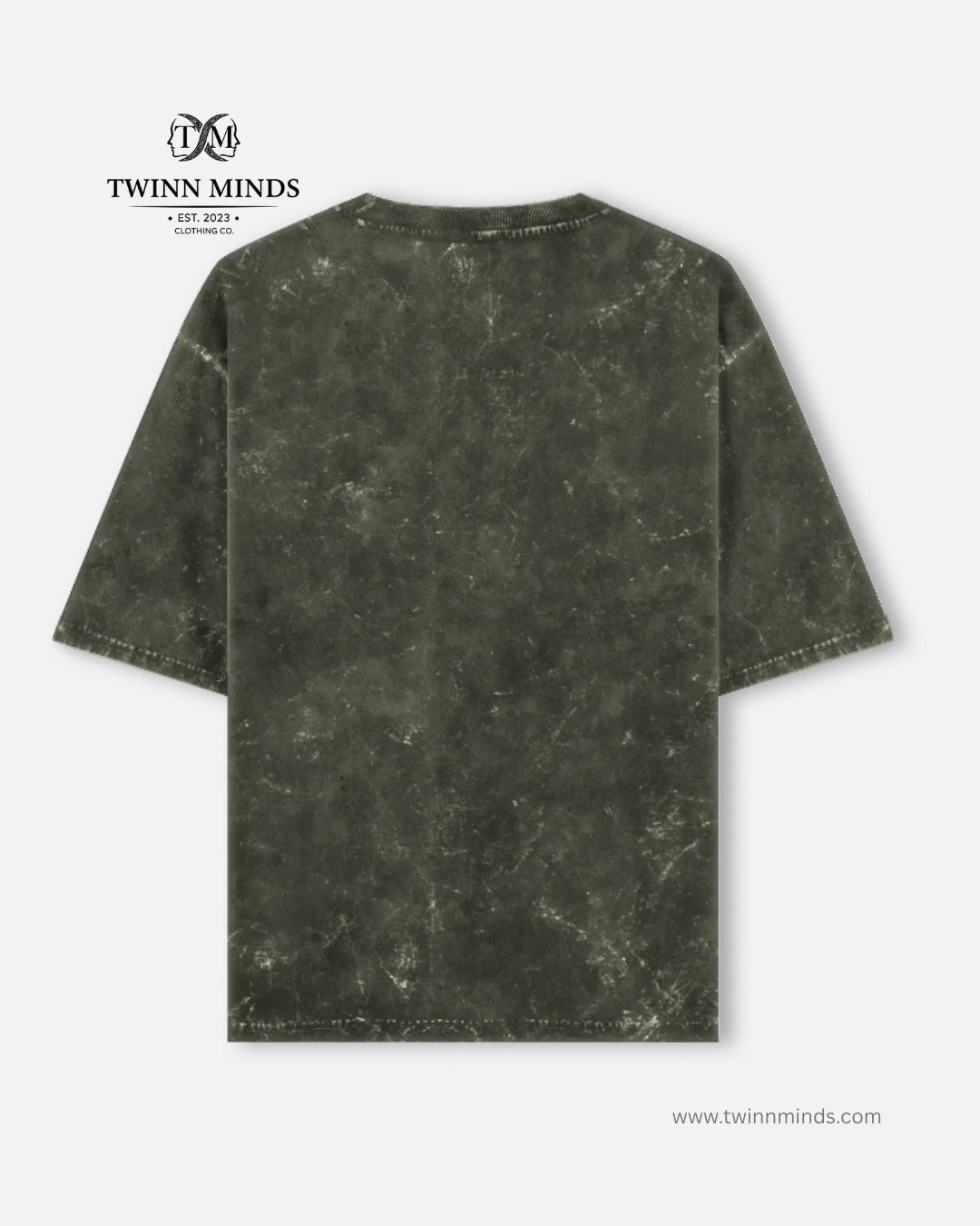 Hunting Season Olive Green Unisex Acid Washed Oversized Tee