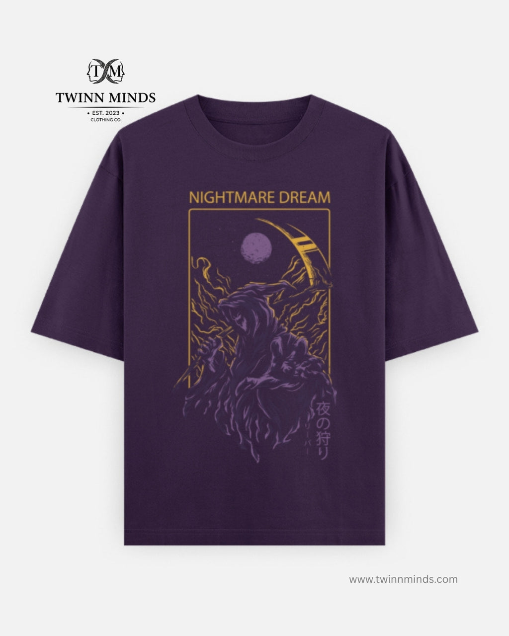 Nightmare Dream Purple Unisex Oversized Classic T-Shirt