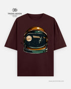 Astronet Maroon Unisex Oversized Classic T-Shirt