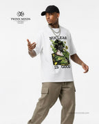 Nuclear Is Good White Unisex Oversized Classic T-Shirt